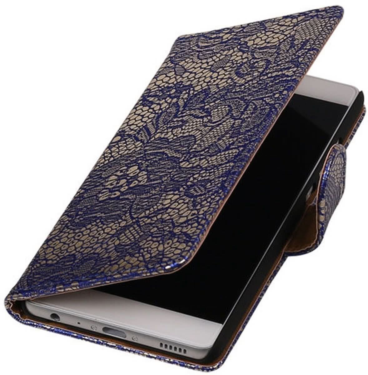 Best Cases Blauw Lace booktype cover hoesje voor Sony Xperia X Performance