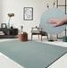 RELAX – Tapis extra doux et lavable jusqu'à 30°C avec dessous antidérapant – Structure veloutée – Pour chambre ou salon – Bleu, 240 x 340 cm