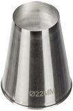 Silikomart 43.319.99.0000 BT222 - ROUND STAINLESS STEEL TIPS VOOR PIPING Bag ø22 MM
