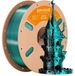 PLA Filament pour imprimante 3D - Silk PLA 1,75 mm - Deux couleurs : noir/vert - 1 kg