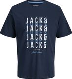 JACK&JONES JJDELVIN TEE SS CREW NECK Heren T-shirts Katoen Navy Blazer XL
