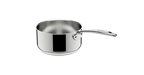 Lagostina ACCADEMIA LAGOFUSION braadpan 18 cm (2,2 l) roestvrij staal 18/10, geschikt voor alle warmtebronnen, ook inductiekookplaten met geklonken handvat, robuust Italië