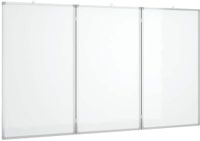vidaXL Whiteboard magnetisch inklapbaar 150x80x1,7 cm aluminium