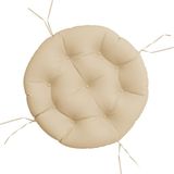 vidaXL Zitkussen rond ø 60x11 cm oxford stof beige