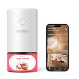 SenseFlow Aroma diffuser voor etherische oliën Wi-Fi SF101S Pro, waterloze ultrasone geursteker, kamergeur, 100% plantaardige luchtverfrisser, 120 dagen aroma voor thuis tot 100 m² - lychee