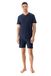 mey Herren Pyjama Kort Serie Pure Night