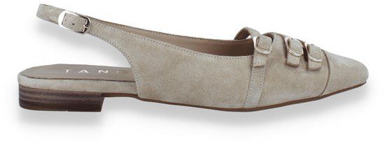 Tango Dames Slingback Duna 4-j Suede | Beige | Maat: 38