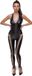 ORION Versand GmbH & Co. KG Combinaison à jambes ouvertes séduisantes – Large – Noir – Élasthanne, Polyester