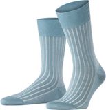 FALKE Shadow gedessineerd katoen sokken heren blauw - maat 41-42