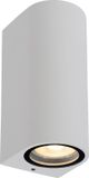 Lucide ZARO - Wandspot / Wandlamp Binnen/Buiten - 2xGU10 - IP44 - Wit