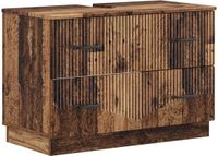 vidaXL Wastafelkabinet HOORN Oud hout