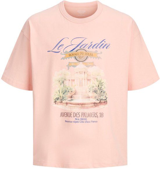 Jack & Jones T-shirt Peach Melba Oversized Katoen L