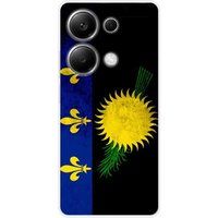 Xiaomi Bedrukt siliconen hoesje compatibel met Xiaomi Redmi Note 13 Pro 4G Drapeau guadeloupe