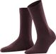FALKE Softmerino eenkleurig wol katoen sokken dames rood - maat 35-36