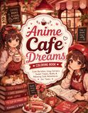 Anime Cafe Dreams Coloring Book