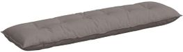 vidaXL Rugkussen Taupe Stof 180 x 19 x 50 cm