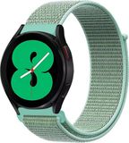 By Qubix - Sport Loop nylon bandje - Mintgroen - Geschikt voor Garmin Vivoactive 4 / 4L - 22mm