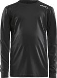 Craft Rush Running Longsleeve Kinderen - Zwart | Maat: 122/128