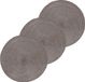 Merkloos Ronde tafel placemats - 8x - donkergrijs - 38 cm - rotan look - kunststof - Onderleggers