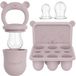 Broemba Fruitspeen & IJsblokjesvorm - Baby Speen met Bijtring - 100% Siliconen - 3 Speenmaten S/M/L - BPA-vrij - 4+ maanden - Roze