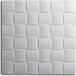 Decosa Dalle de plafond Dublin Polystyrène Blanc Effet tressage 50 x 50 cm 5 sach. (=10 m²)
