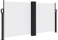 vidaXL Windscherm uittrekbaar 120x1200 cm wit