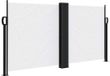 vidaXL Windscherm uittrekbaar 120x1200 cm wit