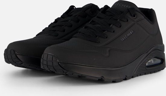 Skechers Uno - Stand On Air Heren Sneakers - Zwart - Maat 41