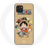 Maniacase Hoesje voor Samsung Galaxy A03 Manga One piece Equipage van de strohoed