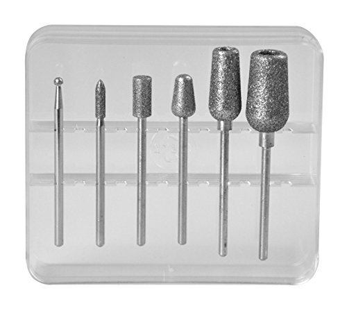 Bausch, Peter 1749C - diamantopzetstukken voor manicure/pedicureapparaat, 6-delige set