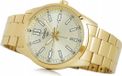 CASIO MTP-VD02G-9EUDF Herrenuhr, goldfarbenes Edelstahl-Quarzarmbanduhr mit Datumsanzeige, wasserdicht bis 30 Meter, elegant, inklusive Box