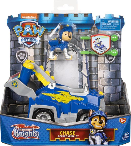 PAW Patrol Rescue Knights Chase Transformerend Speelgoedauto