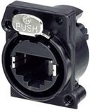 Neutrik Chassisbus NE8FAV-C5-CON Bus, inbouw verticaal Aantal polen (sensoren) 8P8C Zwart 1 stuk(s)
