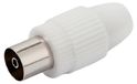 VIVanco™ prise coaxiale 75 Ohm compatible avec câbles de différents diamètres
