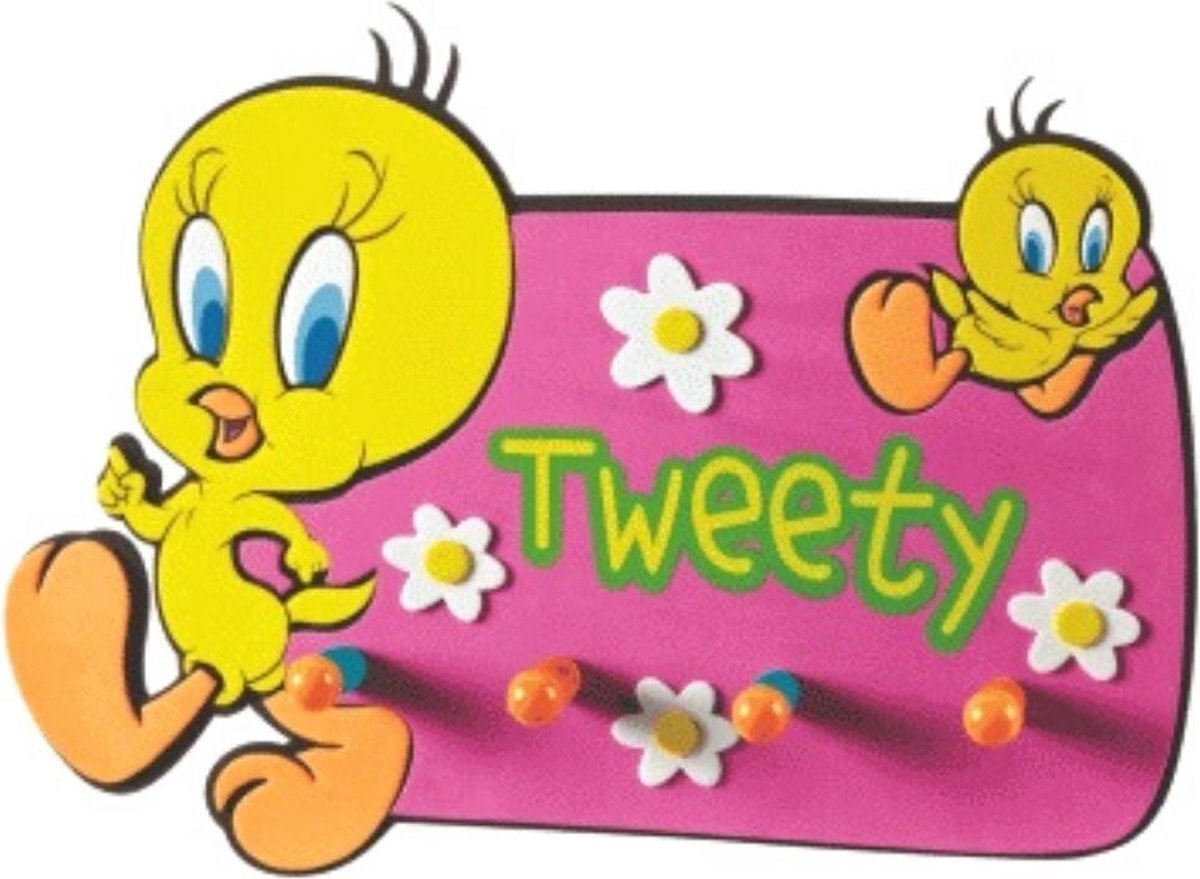 Gialamas Tweety form kapstok geel, roze