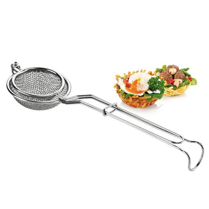 Tescoma 428440 braadpan, roestvrij staal, grijs, 40,8 x 10,2 x 5,7 cm