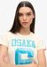 Superdry Osaka 6 90s T-shirt Dames Crème Maat UK8-EU36