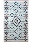 Mani TEXTILE TPS_BERB_LOSBLE120 tapijt, polyester, blauw, 120 x 180