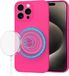 Techsuit Hoesje geschikt voor Apple iPhone 15 Pro Max - Soft Flex Silicone Back Cover - Geschikt voor MagSafe - Hot Pink