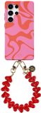 AVY Samsung Galaxy S25 Ultra MagSafe Hoesje met Koord 30CM Rose Hearts