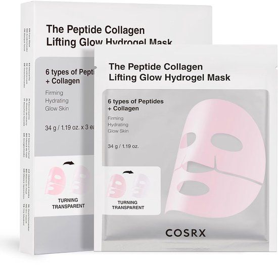 Cosrx The Peptide Collagen Lifting Glow Hydrogel Mask - 3 Stuks