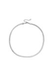 Cala Rose YEHWANG Platte Ketting Retreat Zilver Geweven Structuur 45 cm