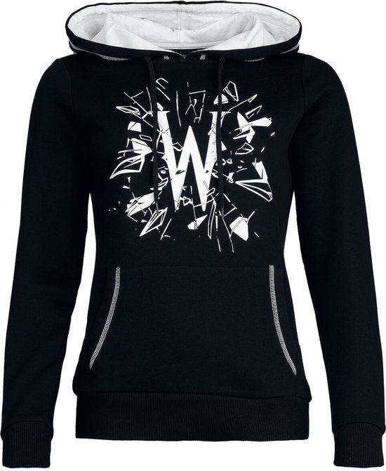 Wednesday Wednesday - Broken Glass Dames Trui met capuchon - zwart - XXL