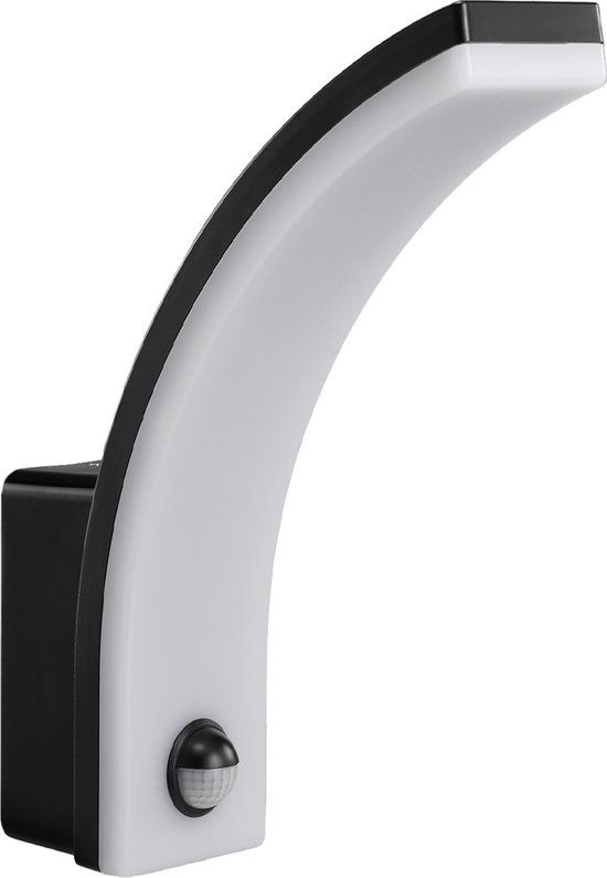 Maclean - LED Buitenlamp Wandlamp met PIR Bewegingssensor - 20W - IP65 - 2000lm - 4000K - Zwart