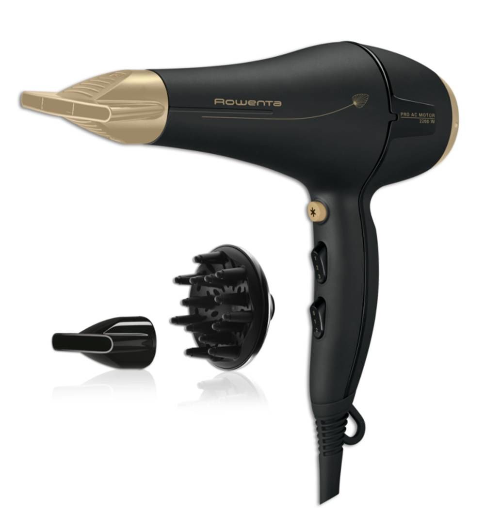 Rowenta CV7846F0 - Hair Dryer - 2200W - Black/Gold