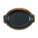 Victoria plat de service ovale en acacia 29,4x19 cm