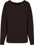 Hunkemöller TOP LS PREMIUM RIB BATWING Bruin