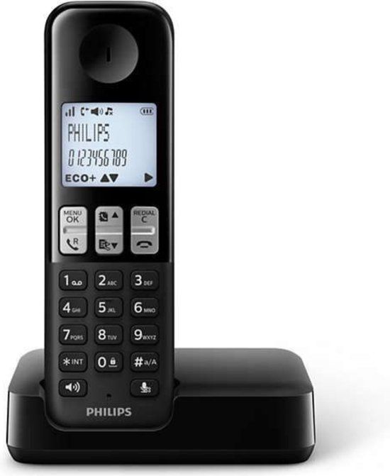 Philips Draadloze telefoon DECT Zwart