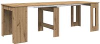 vidaXL Eettafel 240 x 85 x 75 cm Bewerkt hout Artisanaal eiken