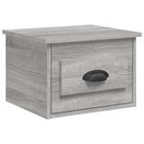 VidaXL Nachtkastje wandgemonteerd 41,5x36x28 cm grijs sonoma eiken